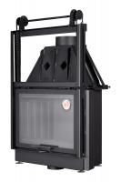 Каминная топка Экокамин Альфа 800 с контргрузом черный шамот — заказать онлайн