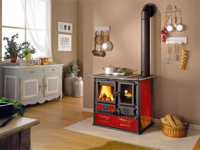 Печь La NORDICA Печь Rosa Reverse 2.0 Ceramica Liberty Bordeaux (Бордовый)