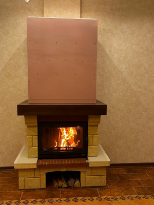 Каминная облицовка ЕВРОПЕЙСКИЕ КАМИНЫ Кипр 700 фронтальная, темный орех — узнать цену и купить с выгодой 