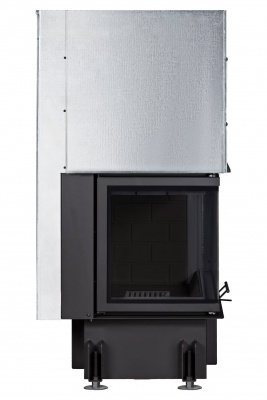 Каминная топка Экокамин Дельта 800LB два стекла левая принтинг черный шамот — купить с доставкой