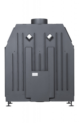 Каминная топка Экокамин АЛЬФА 1000B черный шамот — купить с доставкой