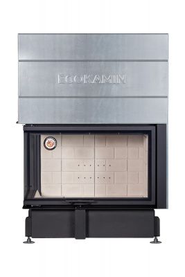 Каминная топка Экокамин Дельта 1000L два стекла левая принтинг — купить с доставкой