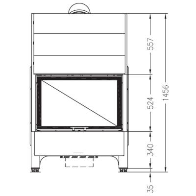 картинка Sunny Fire 100 Front от интернет-магазина Европейские камины