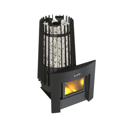 Печь дровяная для бани и сауны GRILL'D Cometa Vega 180 Window Pro дровяная
