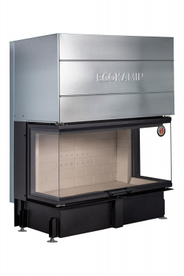 Каминная топка Экокамин Дельта 1200 три стекла принтинг