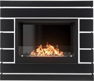 Биокамин Electrolux Каминокомплект биокамин Firelight BFP/P-2520, портал Moderno 25 шпон чёрный дуб
