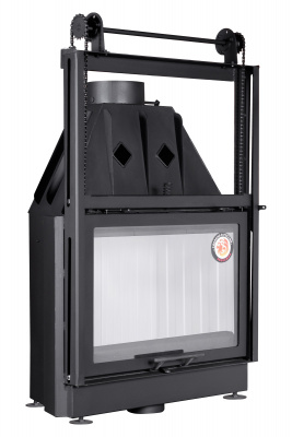 Каминная топка Экокамин Альфа 800 с контргрузом — купить с доставкой