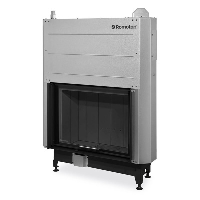 Каминная топка ROMOTOP HEAT 3G L 88.66.05 (H3LJ 01) Черный комплект шамота — купить с доставкой