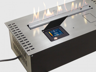 Биокамин LUX FIRE Биокамин автоматический Smart Flame 1500 RC INOX