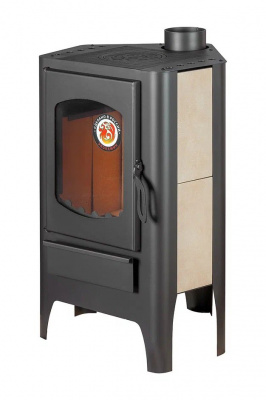 Печь Экокамин БАВАРИЯ ЭКО УГЛОВАЯ С ПЛИТОЙ