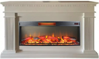 Каминокомплект Грейс (бежевый) с очагом Foton 42