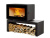 Печь АСТОВ Печь-камин КУБ 800 на подиуме — фото, цена и заказ онлайн