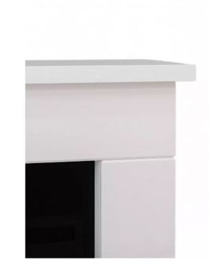 Портал для электрокамина ELEKAM Bolton (ЛДСП) под очаг Pulsar 38, белый / черный