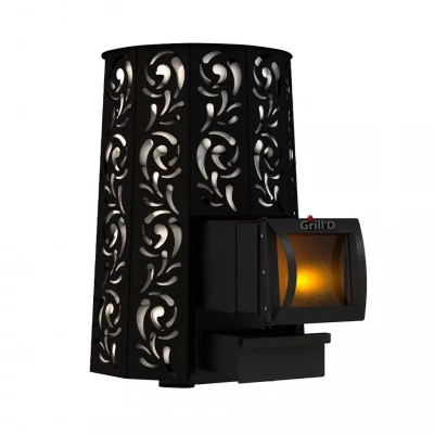 Печь дровяная для бани и сауны GRILL'D Violet Long дровяная