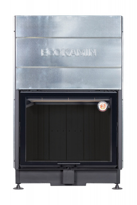 Каминная топка Экокамин Вега 1000 МВ принтинг черный шамот — купить с доставкой