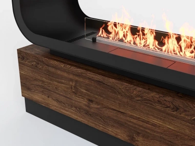  LUX FIRE Тумба сквозная Империал-1200 с автоматическим биокамином Genius-I 800 — модель для выбора и покупки