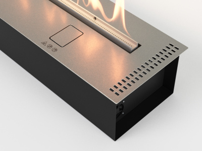 Биокамин LUX FIRE Биокамин автоматический Smart Flame 1400 RC INOX