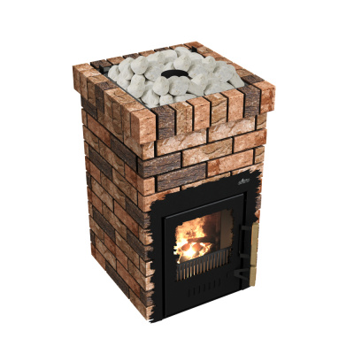 Печь дровяная для бани и сауны GRILL'D Violet Retro Short дровяная